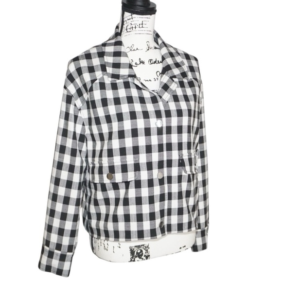 Tahari Black and White Checkered Women's Jacket, Large - Picture 1 of 8